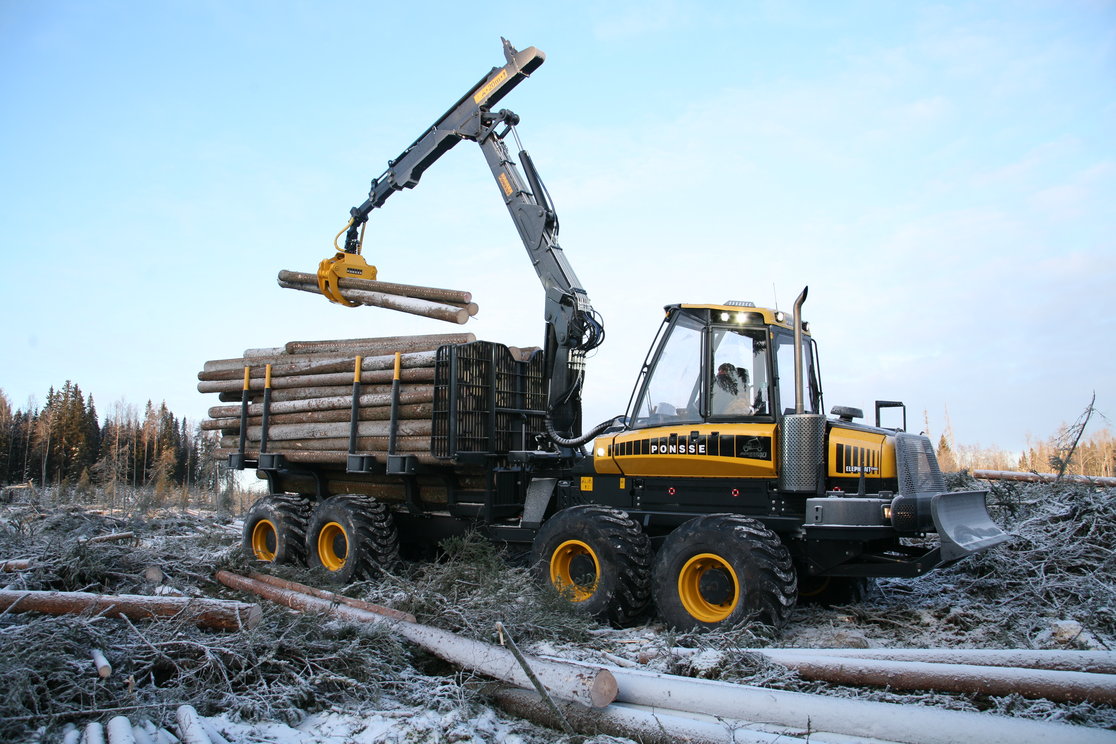 Grues forestières - PONSSE K100+ - Portée jusqu'à 9,5m - Capacité de levage jusqu'à 1500kg_0