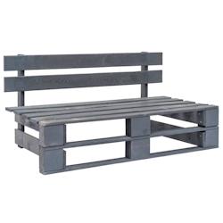 Helloshop26 - Banc de jardin meuble de patio d'extérieur terrasse palette de jardin bois gris 02_0011836 - 3000649647762_0
