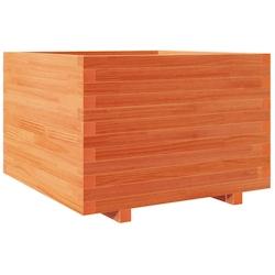 Helloshop26 - Jardinière bac lit surélevé plantes fleurs terrasse jardin cire 70 x 70 x 49,5 cm bois de pin massif marron 02_0038492 - 3000217701186_0