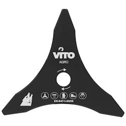 Lame de coupe pour Débroussailleuse 3 dents Ø255mm Alesage 25.4 VITO - noir 5604612022549_0