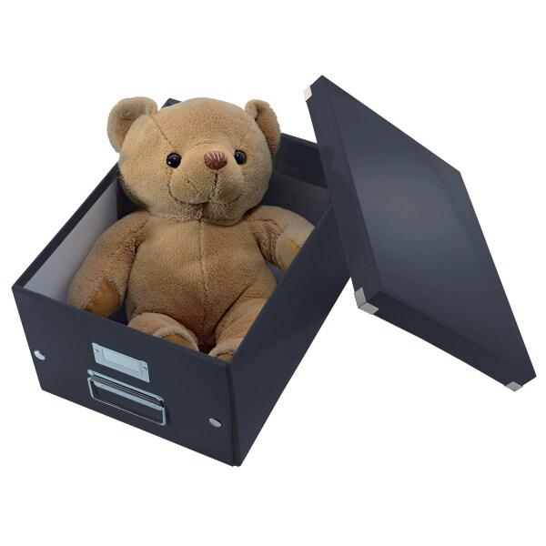 LEITZ Lot de 6 Boîte de rangement Click & Store Wow, format A4, coloris noir - noir 60440095_0