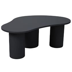 Oviala Business Table basse en MDF décor mélaminé noir - noir Bois massif 112622_0