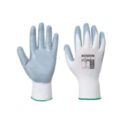 Portwest - Gants manutention enduit nitrile FLEXO GRIP jauge 13 Gris / Blanc Taille 10 - 5036146009077_0