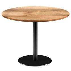 Restootab - Table Ø120cm - modèle Rome bois tanin clair - marron fonte 3760371519538_0