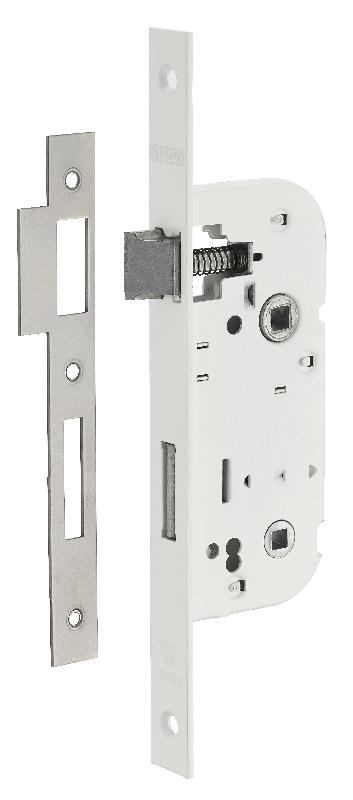 Serrure encastrable pour porte d'intérieur - condamnation réversible - Thirard - V/BC - carré 7 mm - argenté_0