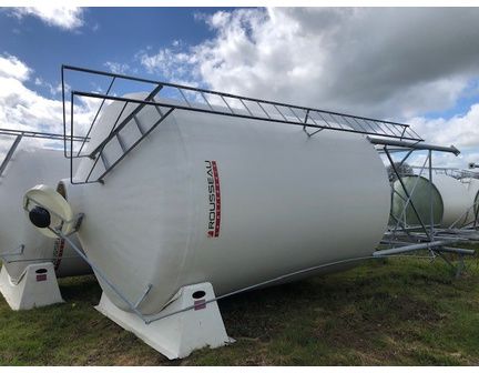 Silo GATINE 320 avec Cône incolore 100% translucide - 25m3 Ø2700_0