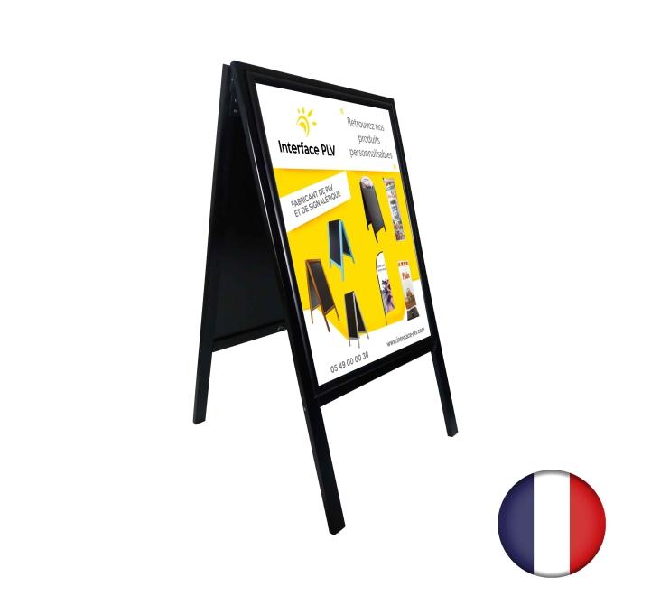Stop trottoir chevalet bois porte affiches - lstf38na1, lstf39na1, 3bras_0