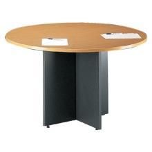 Table De Reunion Ronde Hetre Gamme Office