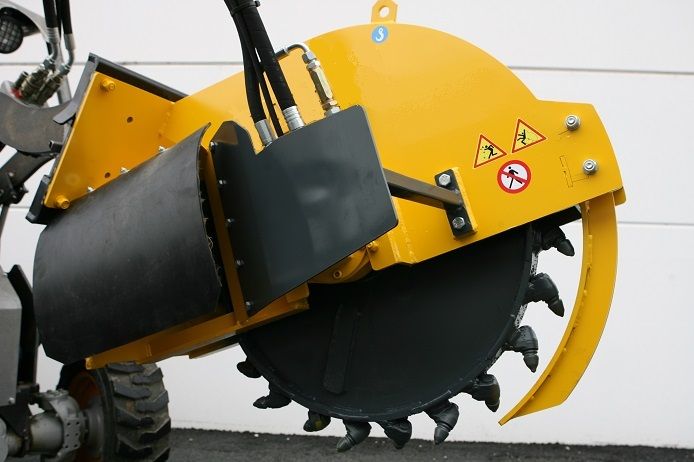 Trancheuse pour fibre optique pour minipelle_1