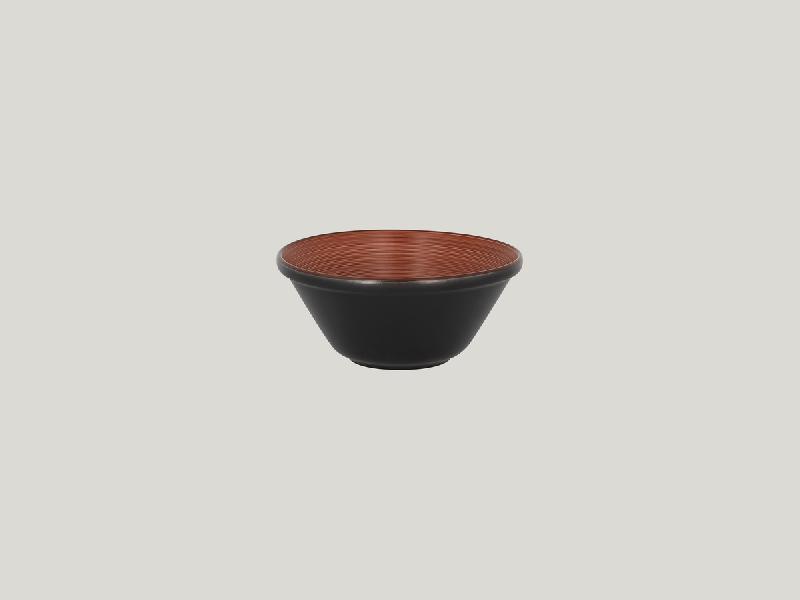 BOL À SALADE ROND MARRON PORCELAINE Ø 16 CM TRINIDAD RAK