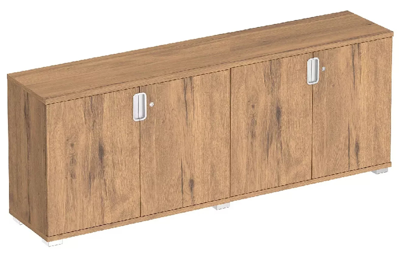 Armoire 4 portes battantes en bois - 2 étagères amovibles - Dimensions 200x42x76,60 cm - So Laroya_0