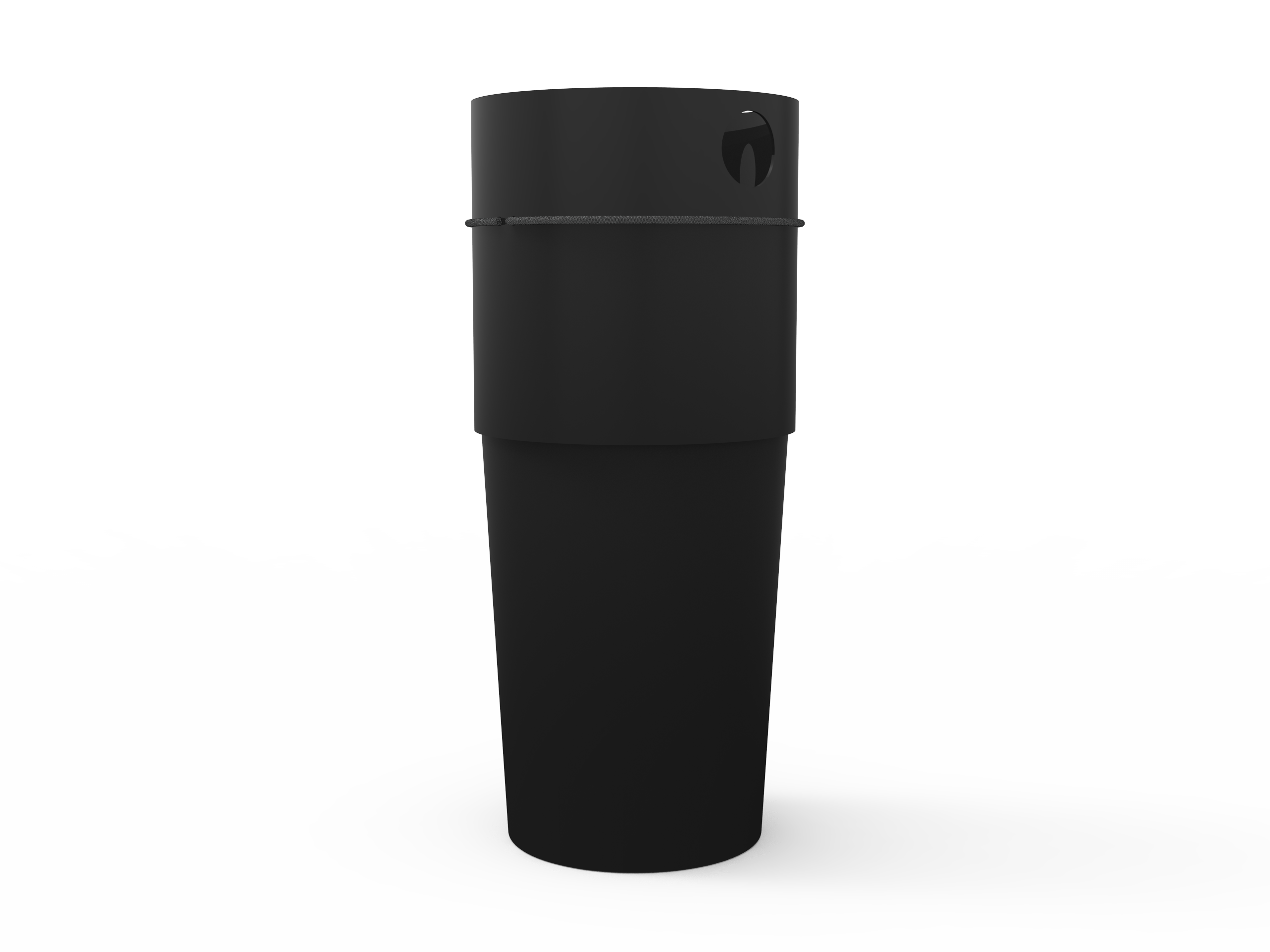 Bac conteneur en plastique recyclé - 90L noir - OPT_BAC_PLAST_90L_0