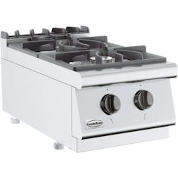 CombiSteel Base 700 - Cuisinière à gaz 2 brûleurs 2x6.5kW - 400x700x300(h)mm - COM-7178.0200_0