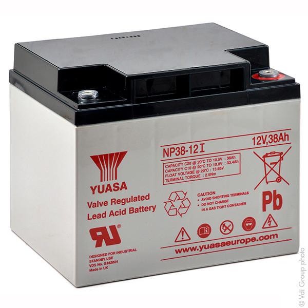 Batterie plomb AGM Yuasa NP38-12I - 12V 38Ah M5-F - Étanche sans entretien, usage onduleur et applications multiples_0