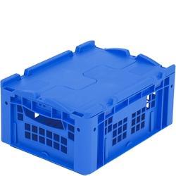 BITO Bacs gerbables norme Europe, série XL L400 mm x l300 mm x H188 mm bleu - bleu plastique polypropylène 4250692929172_0