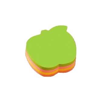 Bloc-notes adhésif INFONOTES Apple Motif (7 x 7 cm) - 4011169830397_0