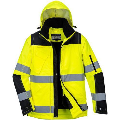 BLOUSON HAUTE-VISIBILITÉ 3-EN-1 PRO C469 NOIR/JAUNE L - PORTWEST