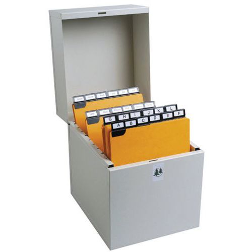 BOÎTE À FICHES CLASS. 500 FICHES VERTIC. 105X74MM À 125X75MM - EXACOMPTA