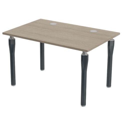 BUREAU NOGA 120 X 80 CM CHÊNE GRIS ANTHRACITE