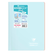 CAHIER RELIURE INTÉGRALE ENVELOPPANTE KOVERBOOK BLUSH A4 160 PAGES LIGNÉ COUVERTURE POLYPROPYLÈNE OPAQUE BICOLORE - ASSORTIS - LOT DE 5