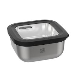 De conservation Provido carrée 40 cl -  Boite Argent Carré Inox Gefu 11.9x11.9 cm - argenté 4006664127776_0