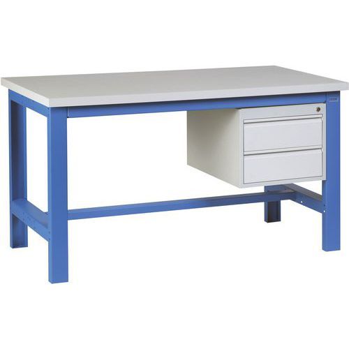 ETAB. COMPL. MÉLAMINÉ GRIS SI40+2T 1800X750 PIEDS C.5015 - SOFAME