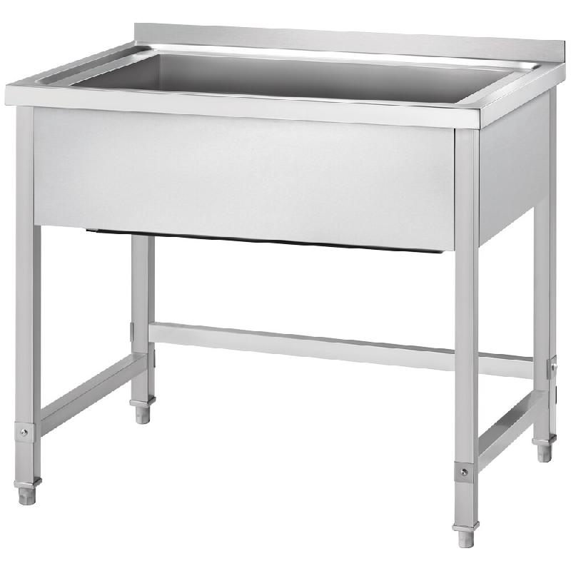 Évier Gredil à un bac 1000x700x850 mm, hauteur du bac 400 mm, avec rebord, à monter soi-même - DTS10771A_0