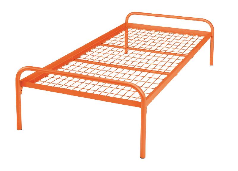 EVOLUTION LIT ESSENTIEL SOMMIER TREILLIS 90X200 CM 2003 ORANGE - MANUTAN COLLECTIVITÉS