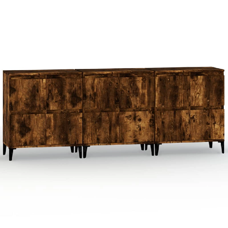 Helloshop26 - Buffet bahut commode armoire meuble de rangement organisateur cuisine salle de séjour salons 3 pcs 60 x 35 x 70 cm 02_0037048 - 3000213_0