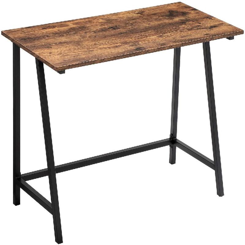 Helloshop26 - Bureau informatique table d'étude de style industriel bureau poste de travail montage facile stable gain d'espace 100 12_0000337 - acie_0