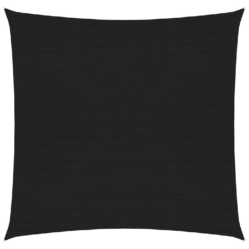 Helloshop26 - Voile d'ombrage 160 g/m² noir 4 x 4 m PEHD 02_0009210 - noir 3000493047763_0