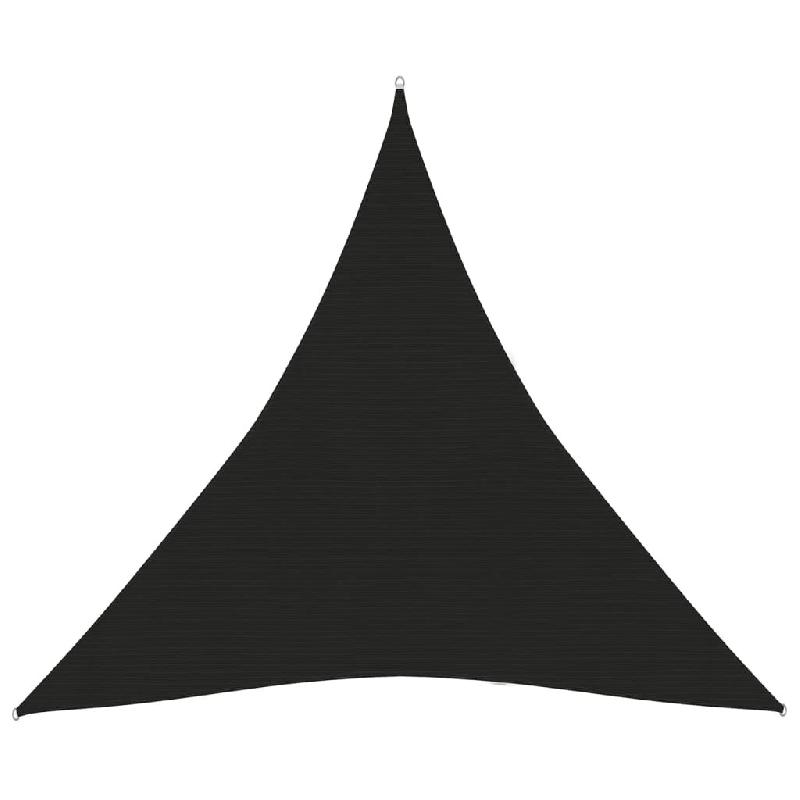Helloshop26 - Voile toile d'ombrage parasol 160 g/m² PEHD  3,6 x 3,6 x 3,6 m noir 02_0009197 - noir 3000492382728_0
