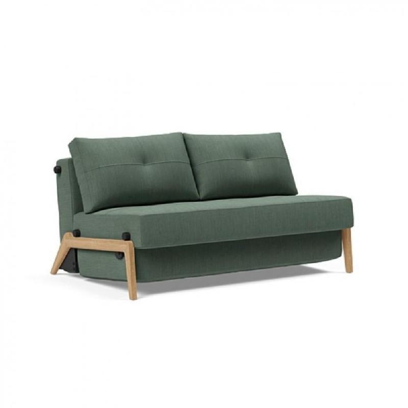 INNOVATION LIVING  CANAPÉ DESIGN CUBED WOOD 02 CONVERTIBLE LIT 200*140 CM TISSU ELEGANCE GREEN_0