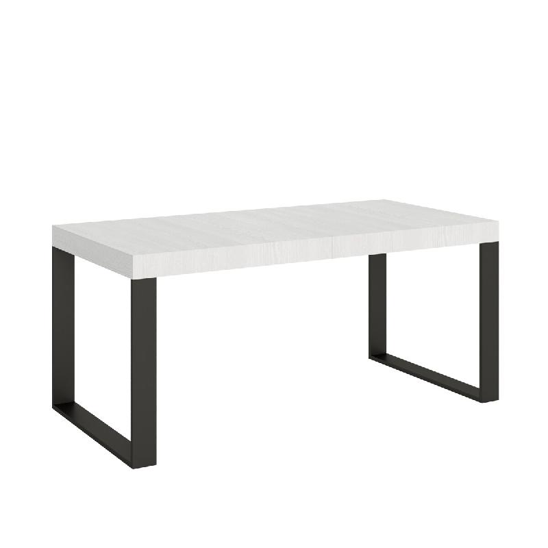 Itamoby Table Extensible 200/304X90 Cm Tecno Frêne Blanc Avec Pieds Anthracite - blanc VE200TATECALL-BF-AN_0