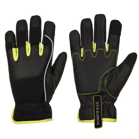 LOT DE 2 - PORTWEST A771 GANT TRADESMAN PW3 NOIR/JAUNE - LA PAIRE - TAILLE XXL