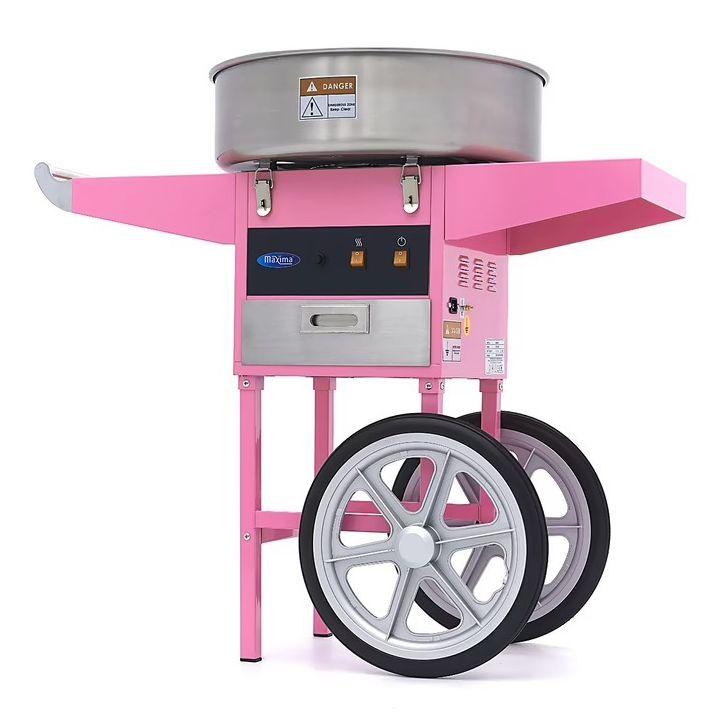 Machine à barbe à papa Maxima Ø 52 cm - Rose, avec chariot - 1080 W_0