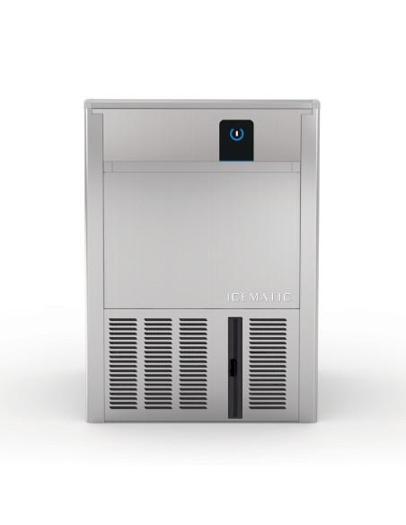 Machine à glaçons creux ICEMATIC K45A - 45Kg/24h, réserve 16Kg, acier inoxydable_0