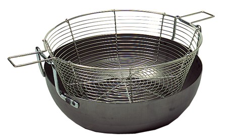 MATFER - PANIER DE FRITEUSE BOMBÉE ACIER D.310 MM - 062080