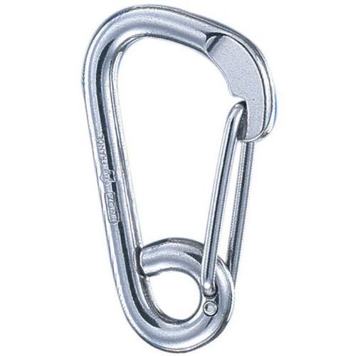 MOUSQUETON POMPIER SYMÉTRIQUE 60MM ACIER INOX - CMU 160KG - GODET