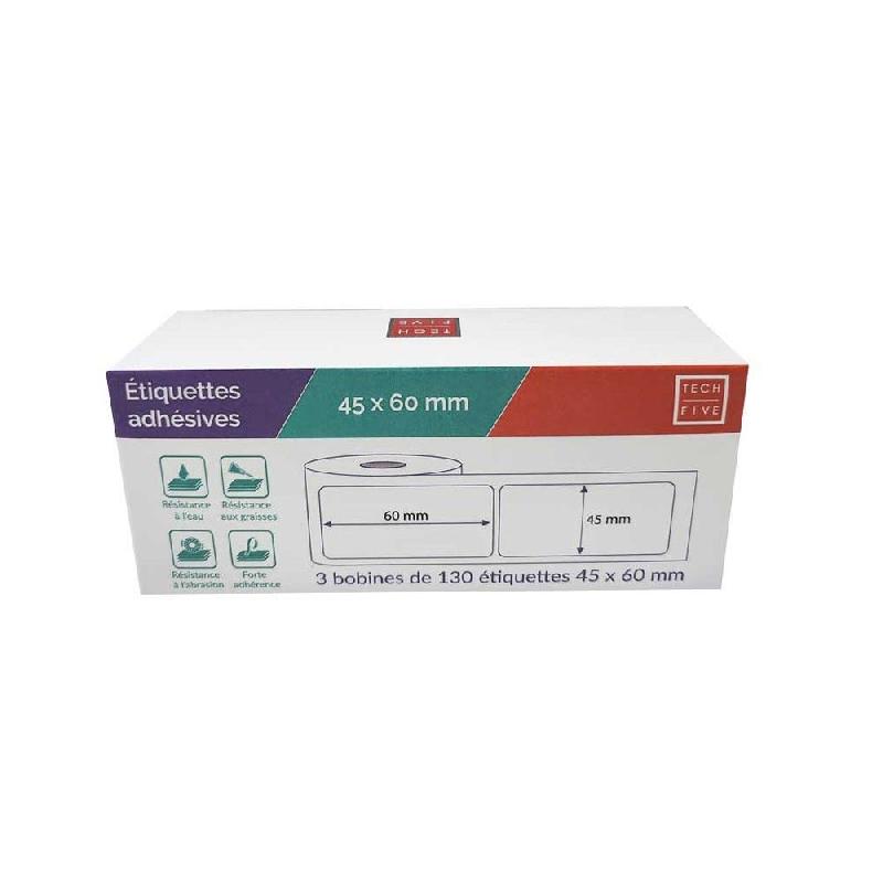 Pack  de 3 bobines d'étiquettes 60x45mm_0