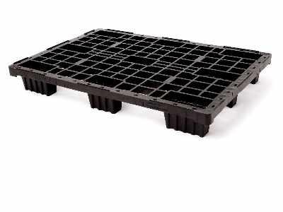 Palette  plastique gamme légère  800 X 1200  avec plateau ajouré - CUEXPORTPAL1280_0