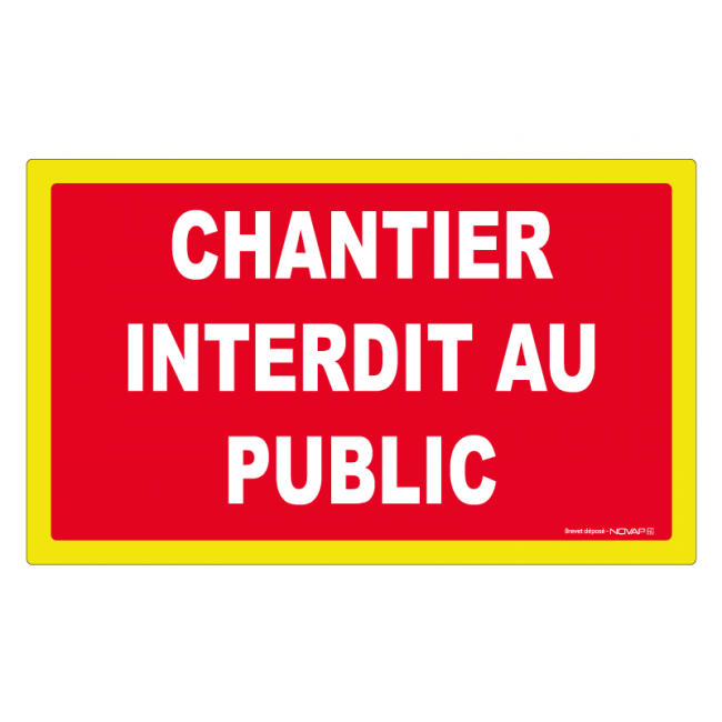 Panneaux adhésifs hautes visibilités 330x200 mm interdictions indications - ADHVPNG-NV10/CIP_0