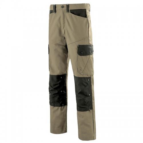 PANTALON DE TRAVAIL CRAFT WORKER RÉSISTANT - BEIGE ET NOIR - T1 CEPOVETT SAFETY