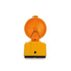 Perel Lampe de chantier LED orange, pour une grande visibilité sur le chantier ou dans les zones dangereuses - EFL90_0