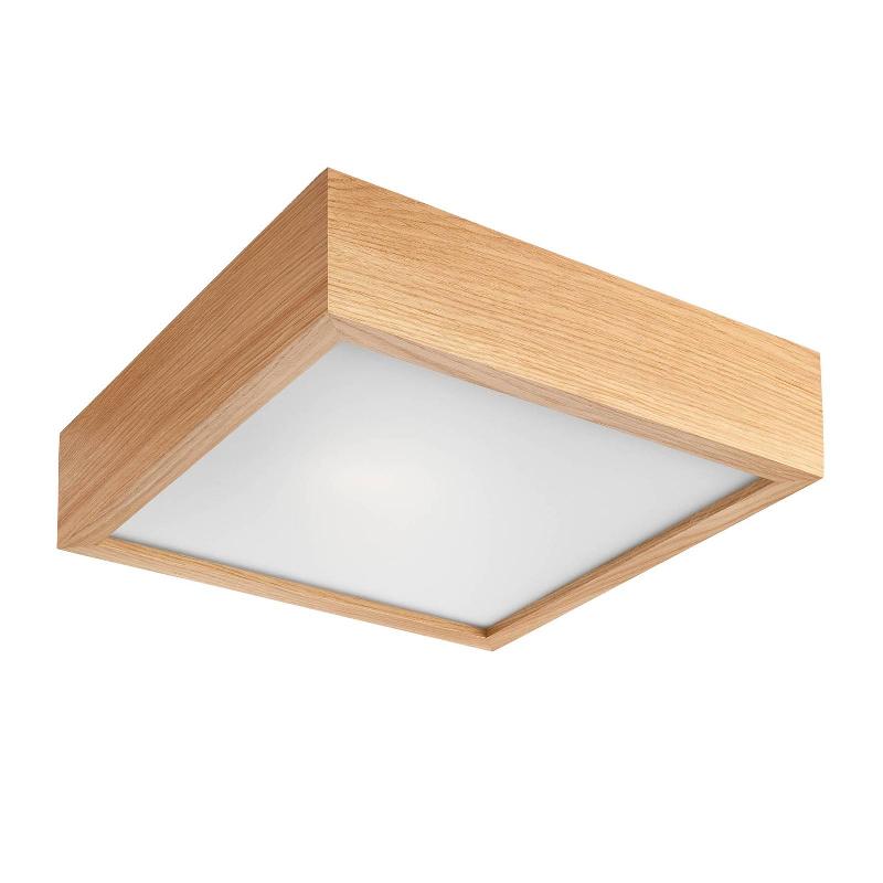 ENVOSTAR KERIO PLAFONNIER 27,5X27,5 CM CHÊNE CLAIR