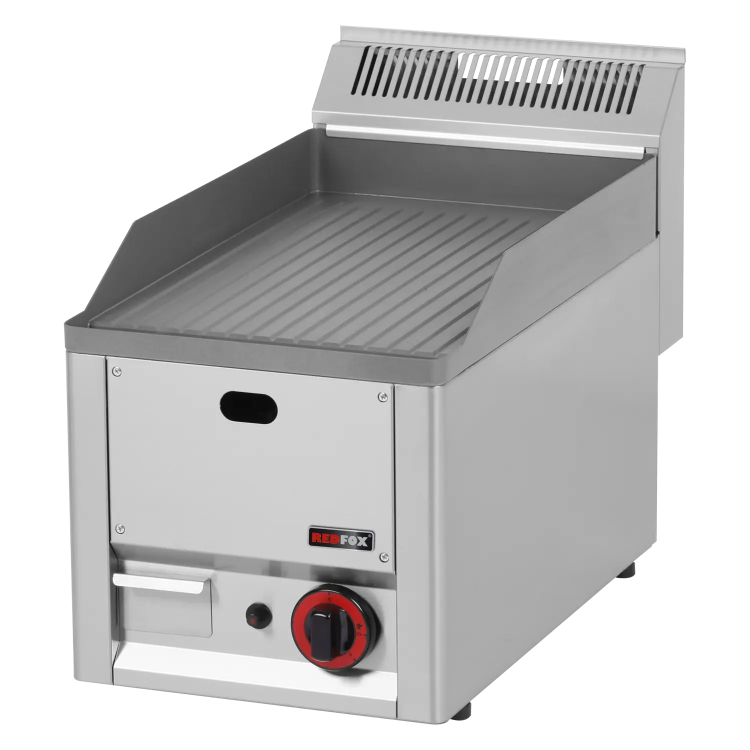 Plaque de cuisson 32x48 à gaz nervurée sans soubassement | REDFOX - FTR 30 GL_0