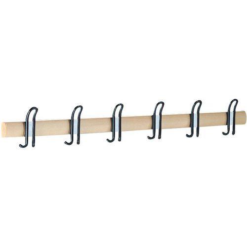 PORTEMANTEAU MURAL HÊTRE LARGEUR:150 CM - CP