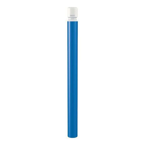 POTELET AGGLO HAUTE VIS. Ø 102 MM ZINC BLEU 5010/BLANC 9010 - PROCITY