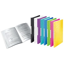 PROTÈGE-DOCUMENTS WOW, A4, PP, 20 POCHETTES, NOIR - LOT DE 3