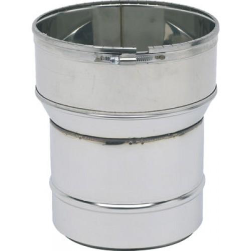 RACCORD INOX POUR POÊLE M180 ET TUBAGE FLEXIBLE 180 X 186 MM TEN